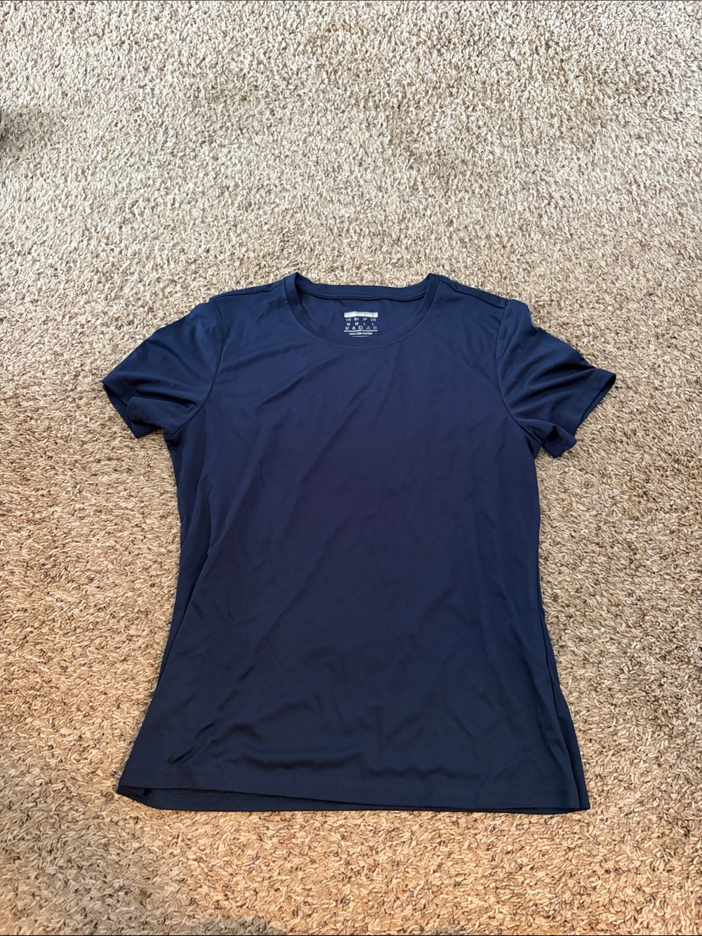Women’s Navy Crewneck Performance Tee